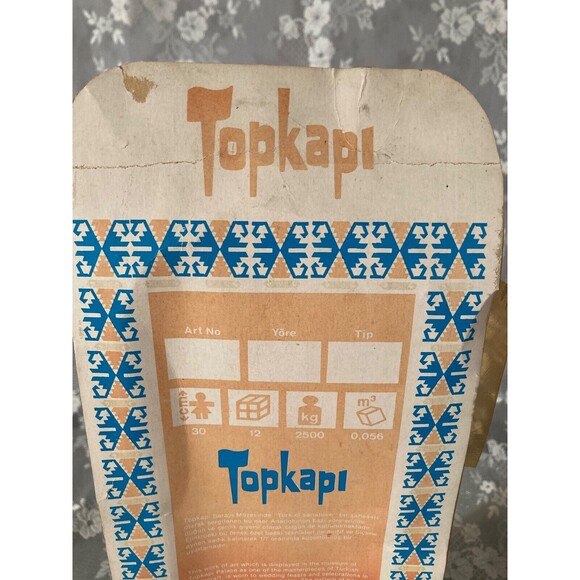 Vintage Topkapi Souvenir Doll 70s Turkish Art Museum Doll 1970s Retro New in Box - Picture 3 of 9